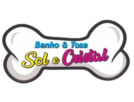 Logo Banho e Tosa Sol e Cristal